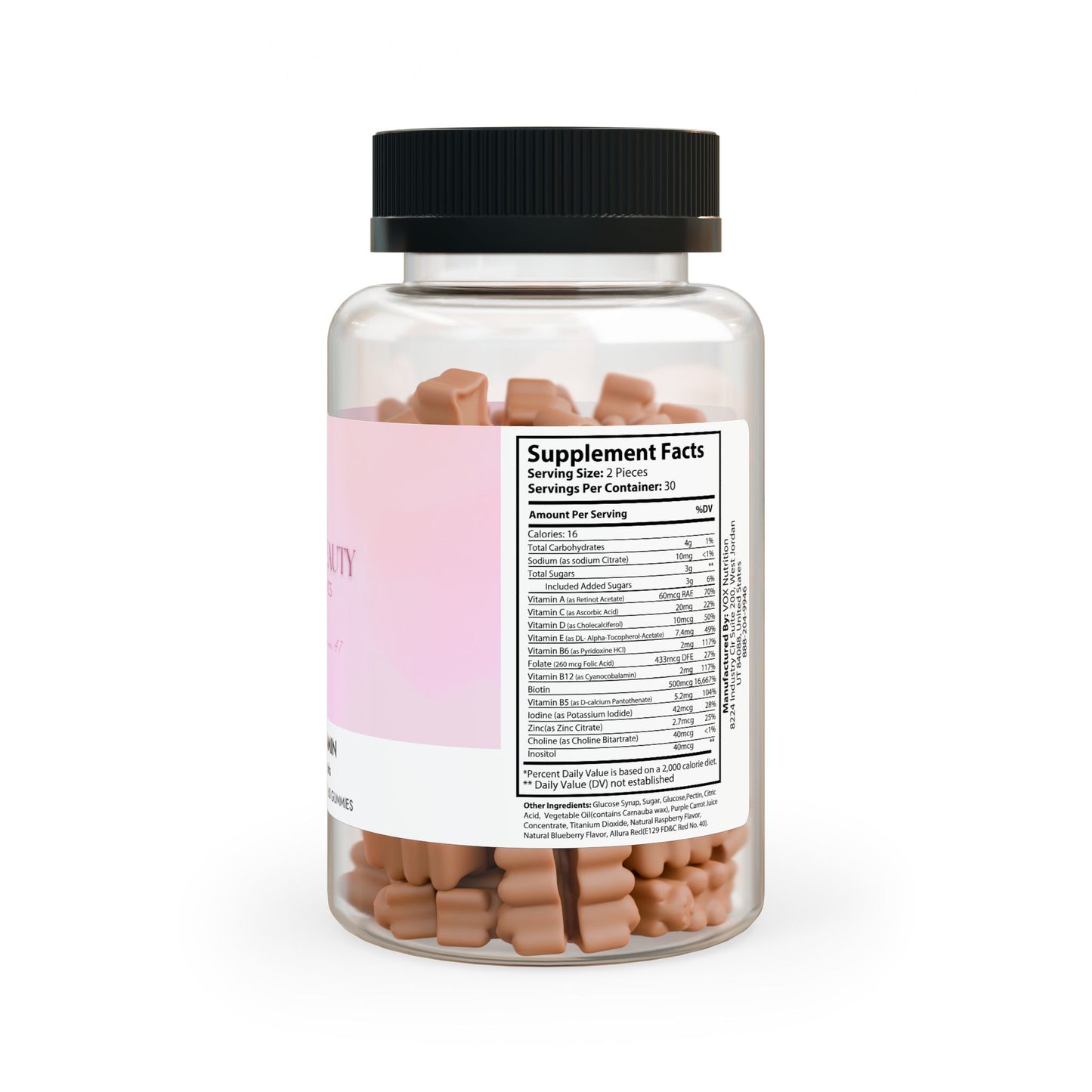 Biblia Beauty Hair Vitamin Gummies (60 Gummies)