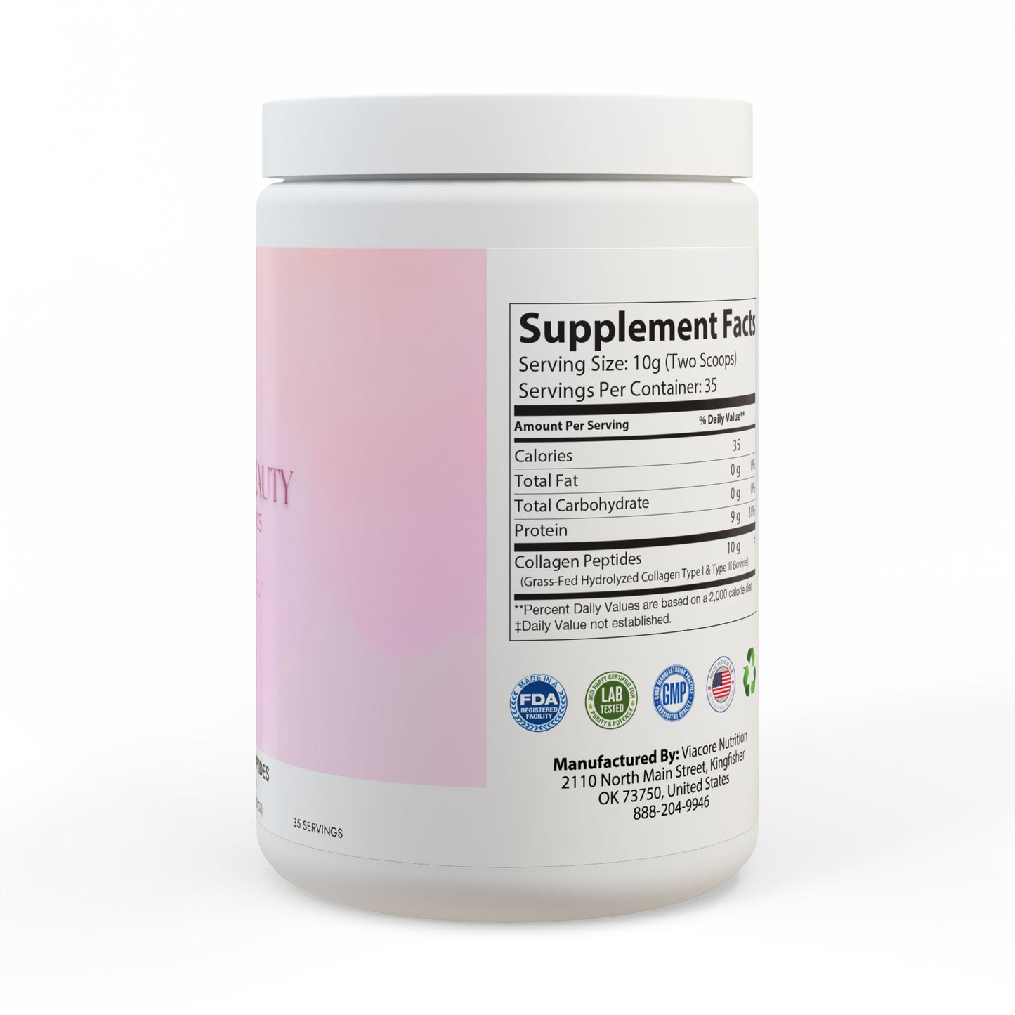 Collagen Peptides Type I & III Supplement (350g, 12.3oz)